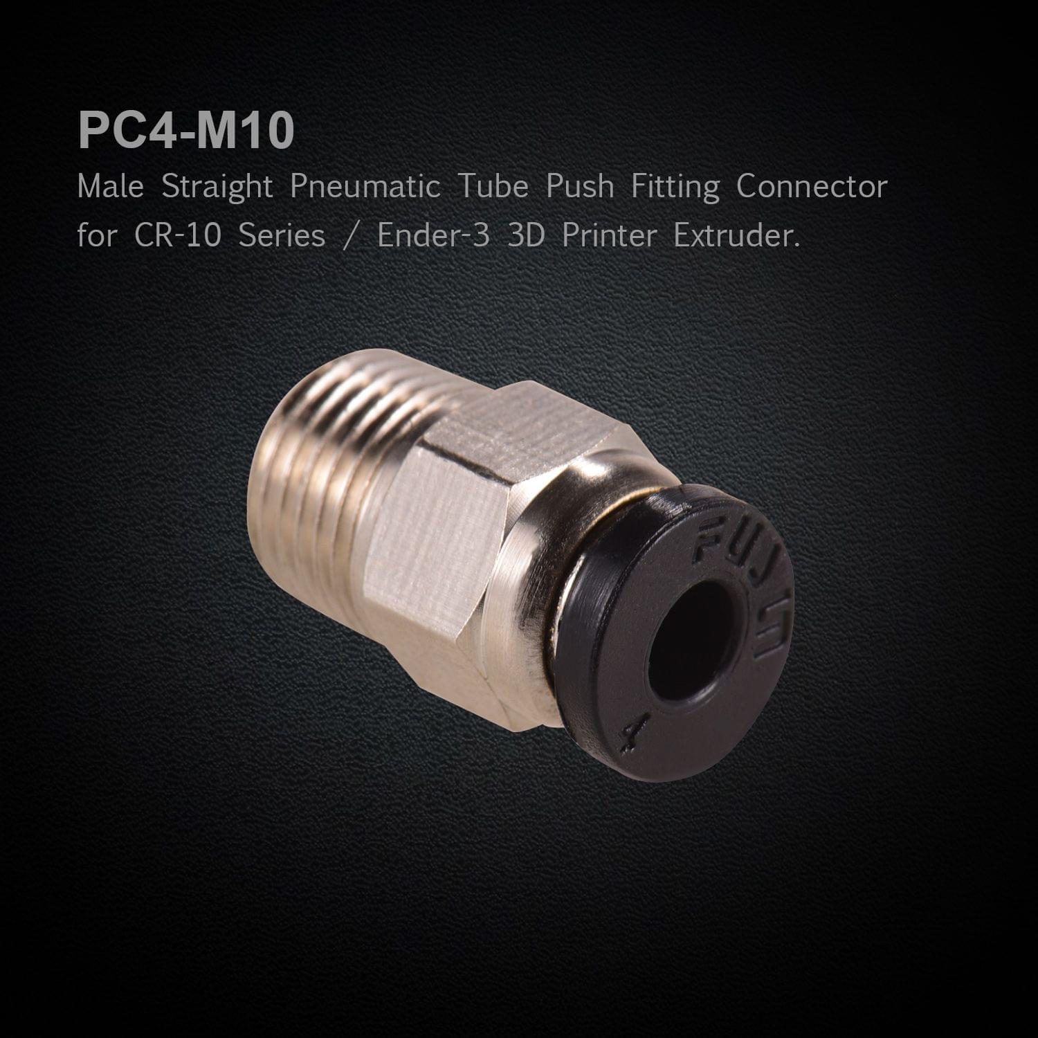 Aibecy PC4-M10 Male Straight Pneumatic Tube Push Fitting