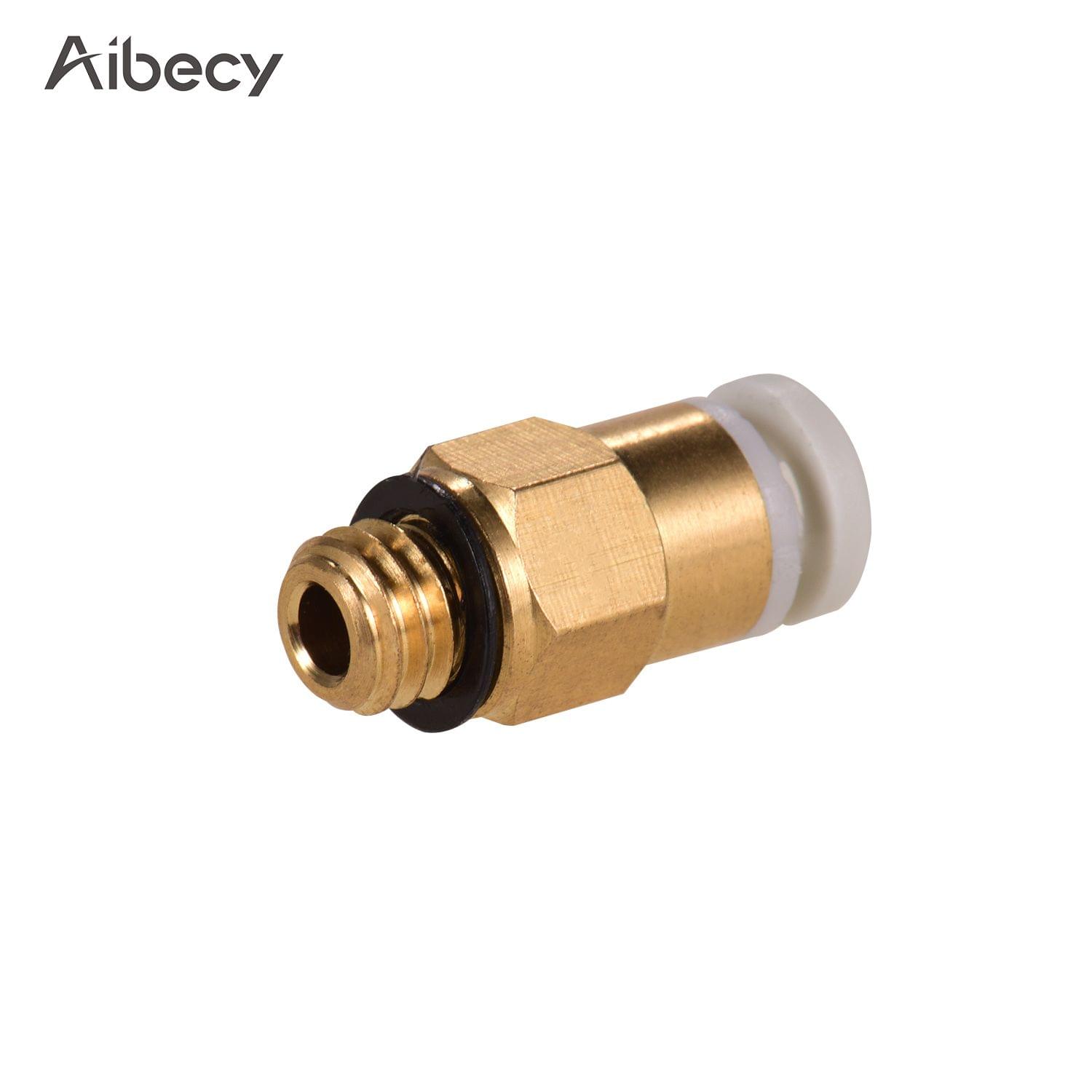 Aibecy PC4-M6 Male Straight Pneumatic Tube Push Fitting