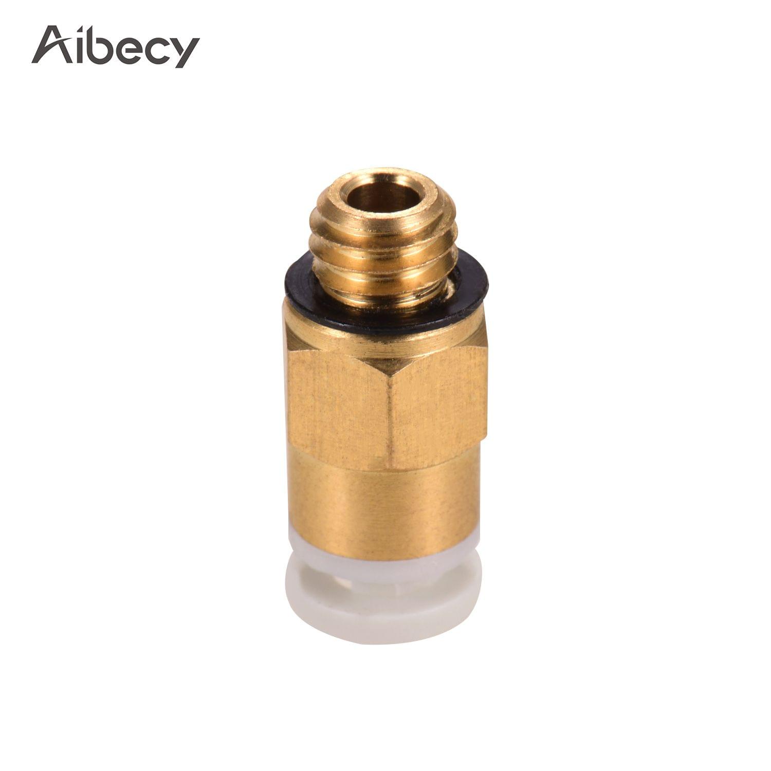 Aibecy PC4-M6 Male Straight Pneumatic Tube Push Fitting