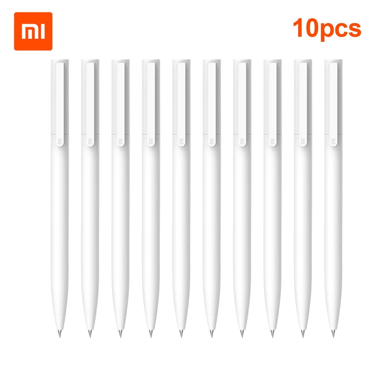 Xiaomi Retractable Gel Pens 0.5mm Black Ink Neutral Pen Gel - 10pcs