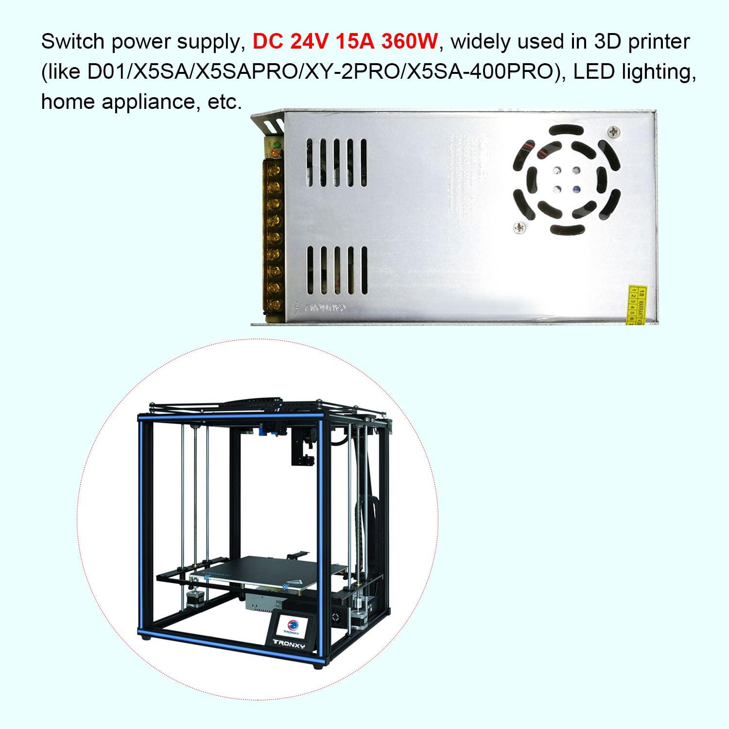 Tronxy DC 24V 15A Universal Regulated Switching Power Supply - 24V