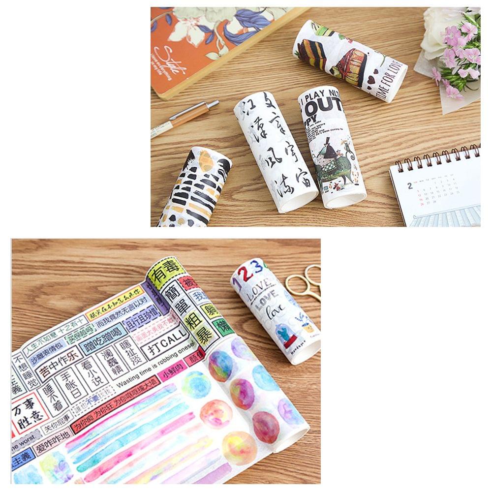 Cute Washi Tape 100mm Wide Colorful Decorative Masking Tape - Graffiti