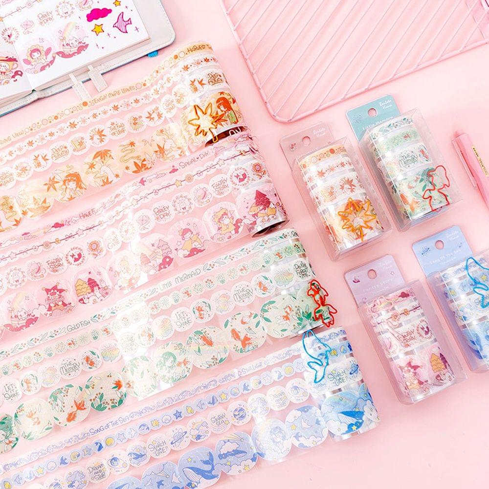 Cartoon Pearlized PET Washi Paper Tape Scrapbooking Tape - Song of the Sea