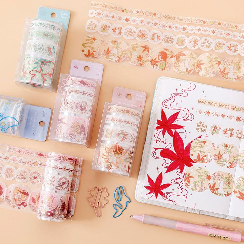 Cartoon Pearlized PET Washi Paper Tape Scrapbooking Tape - Song of the Sea