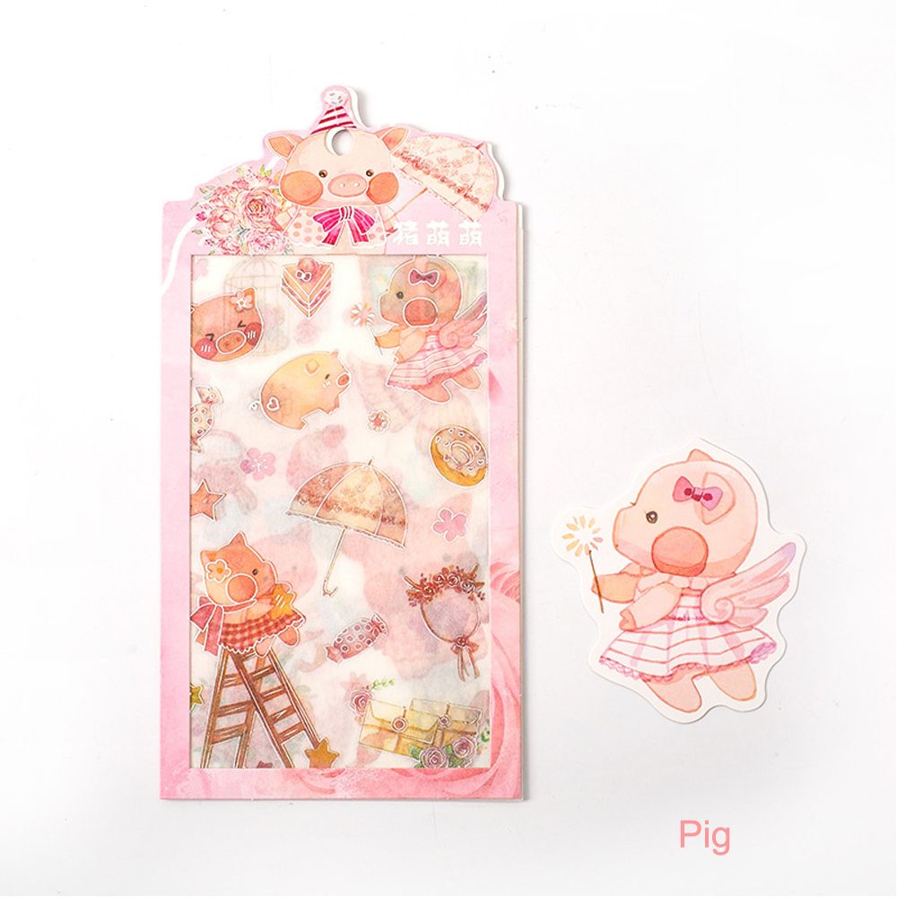 Cute Pet Stickers Self-Adhesive Decoration Sticker 4 - Pig