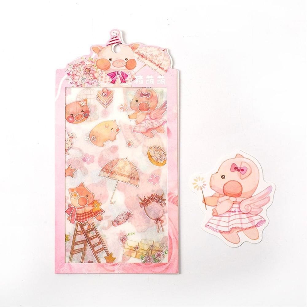 Cute Pet Stickers Self-Adhesive Decoration Sticker 4 - Pig