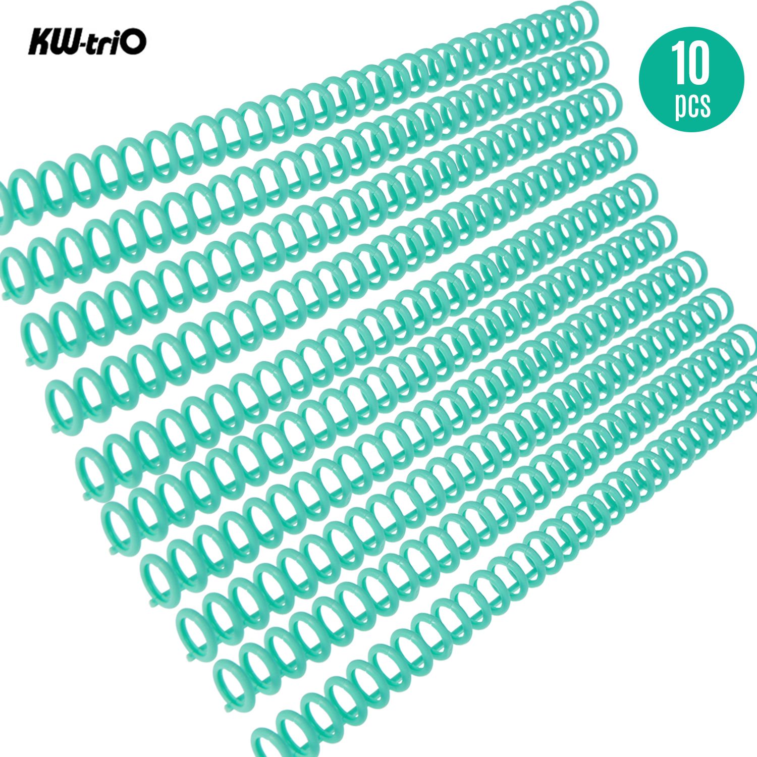 KW-trio 10pcs Plastic 30-Hole Loose Leaf Binders Ring - 10pcs