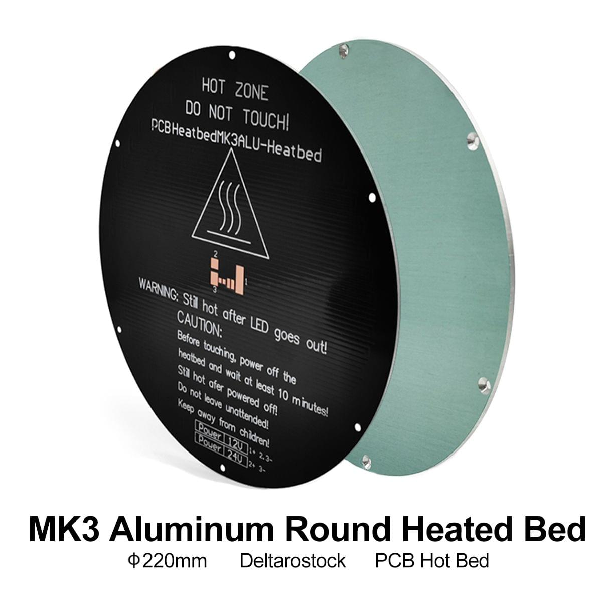 MK3 Aluminum Round Heated Bed Heating Platform