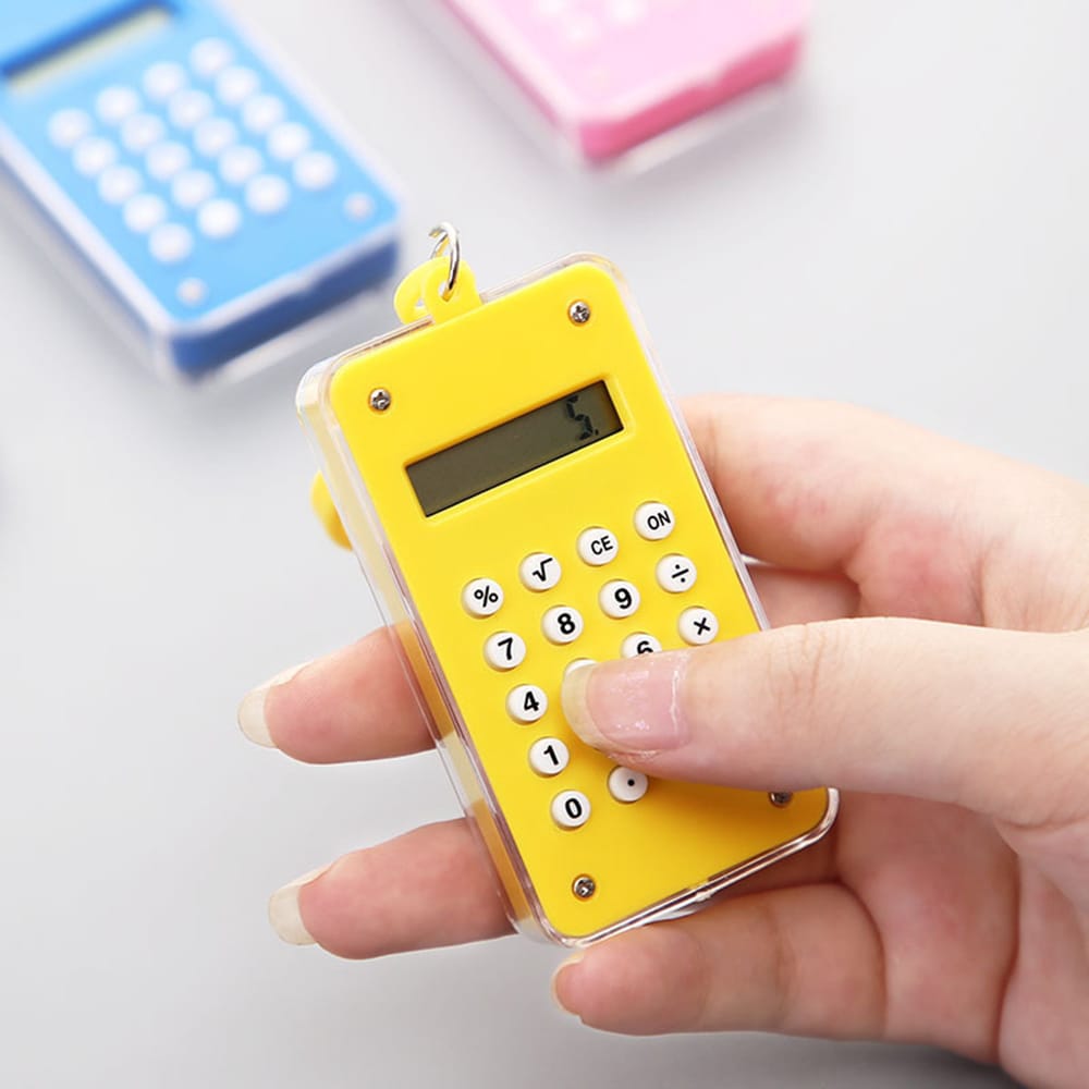 Mini Cute Calculator with 8 Digits Display Portable Pocket - 1pc