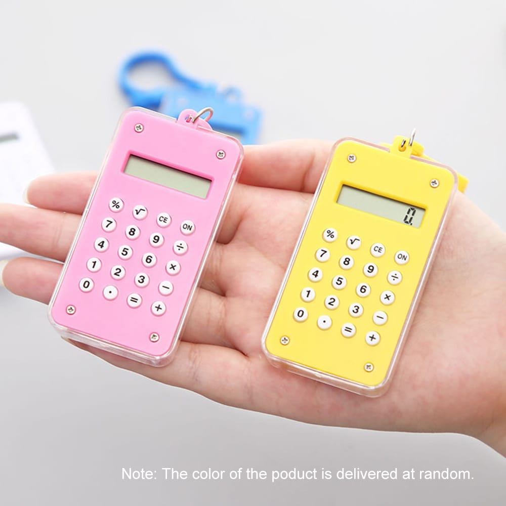 Mini Cute Calculator with 8 Digits Display Portable Pocket - 1pc