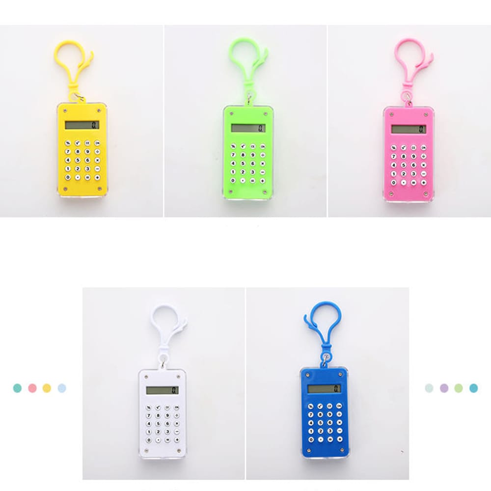 Mini Cute Calculator with 8 Digits Display Portable Pocket - 1pc