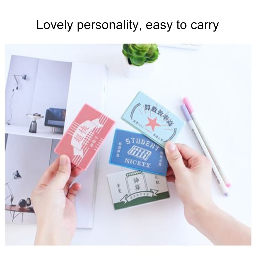 Mini Card Size Calculator Ultra-thin Cute Cartoon Solar