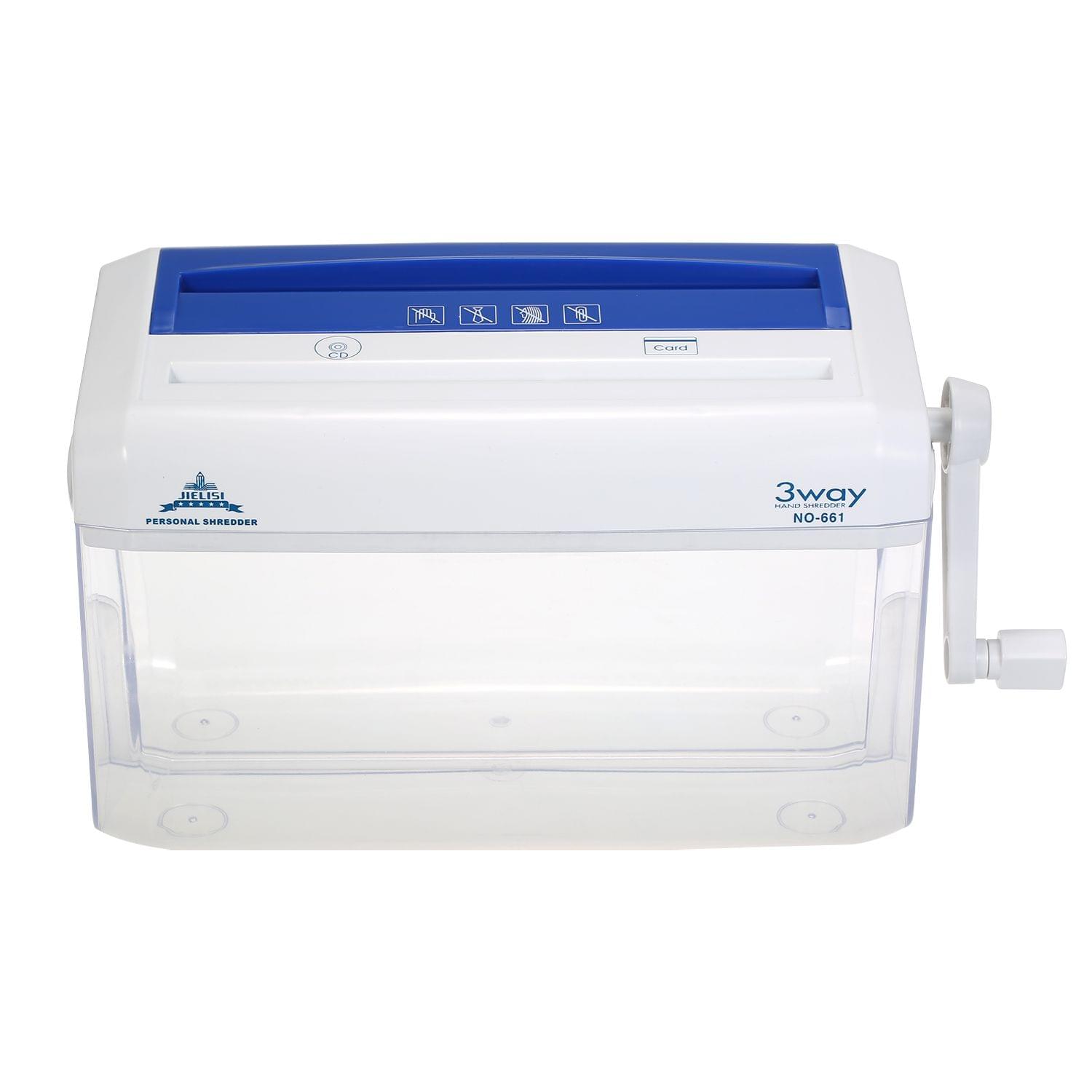 A4 Mini Portable Hand Paper Shredder 3-in-1 Household Manual