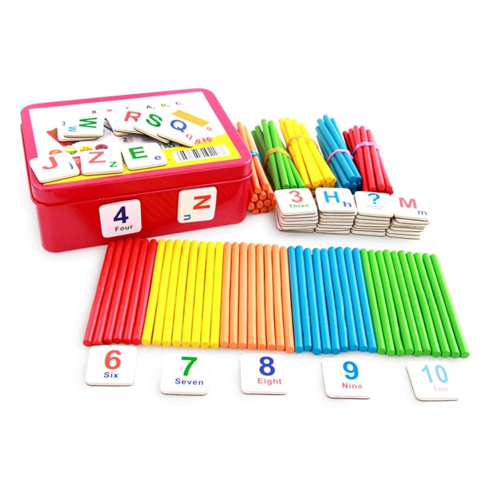 Children's Arithmetic Stick Wooden Counting Sticks Rods Math