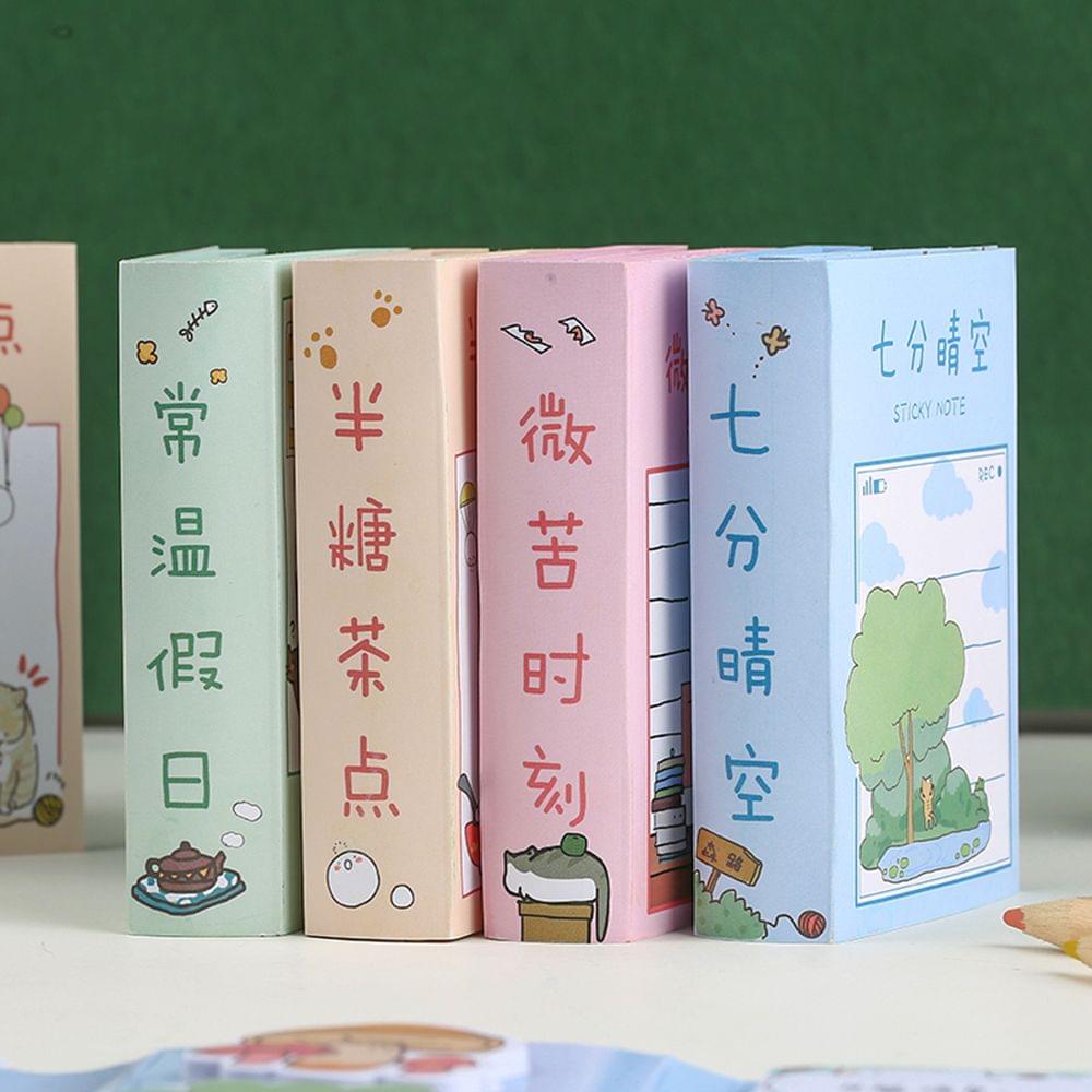 260 Sheets Multi-Fold Sticky Notes Lovely Cartoon Memo Note - Type A