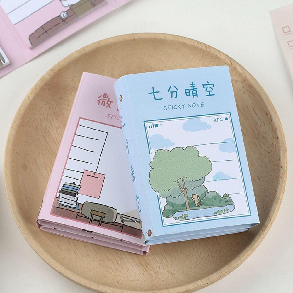 260 Sheets Multi-Fold Sticky Notes Lovely Cartoon Memo Note - Type A