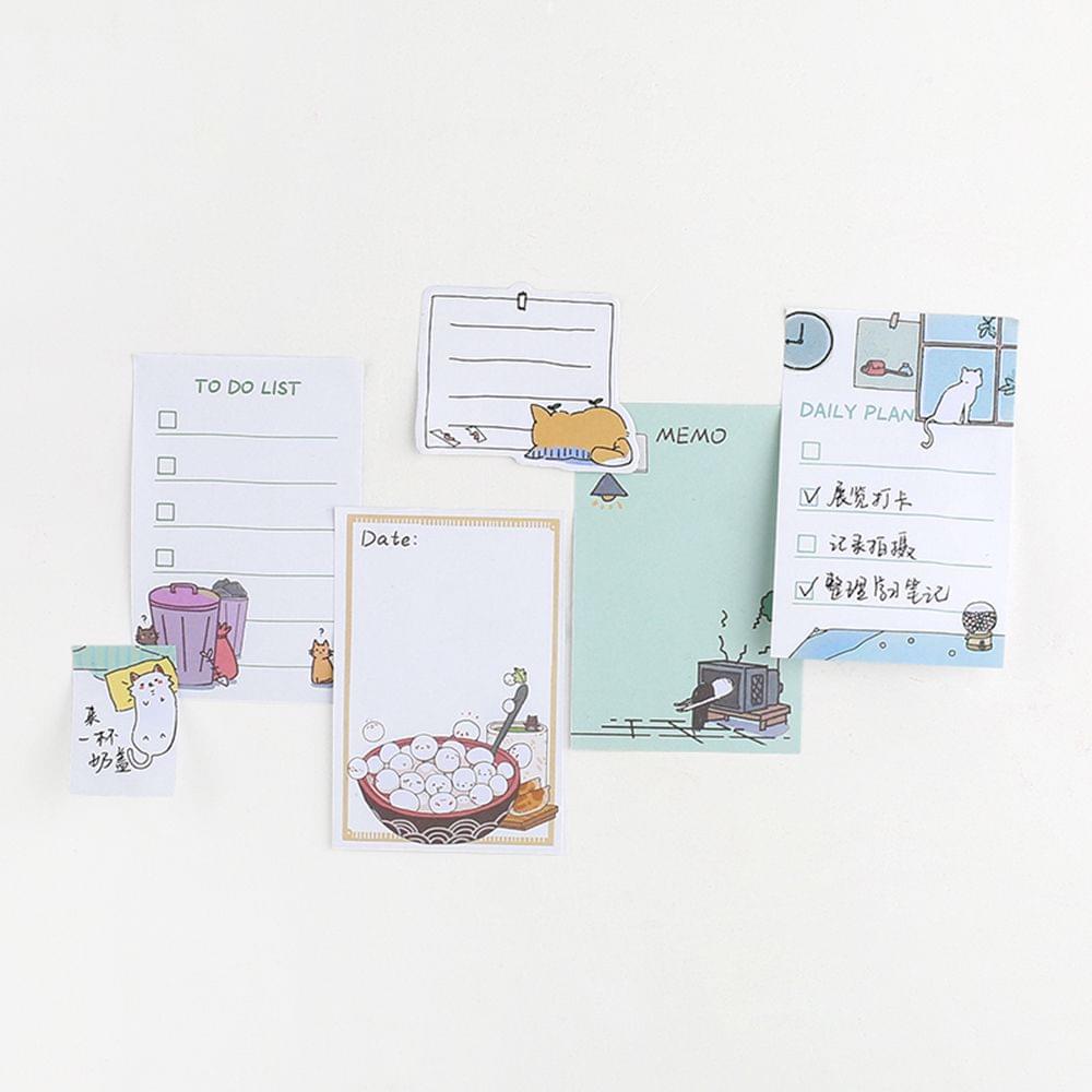 260 Sheets Multi-Fold Sticky Notes Lovely Cartoon Memo Note - Type A