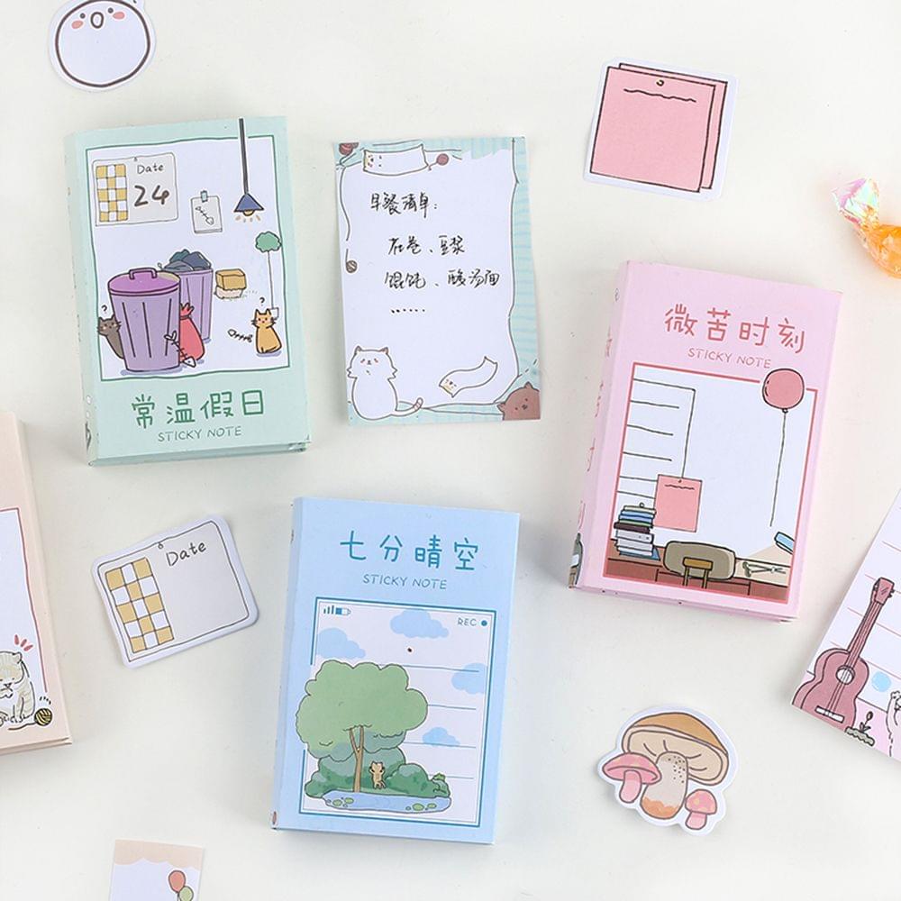 260 Sheets Multi-Fold Sticky Notes Lovely Cartoon Memo Note - Type A