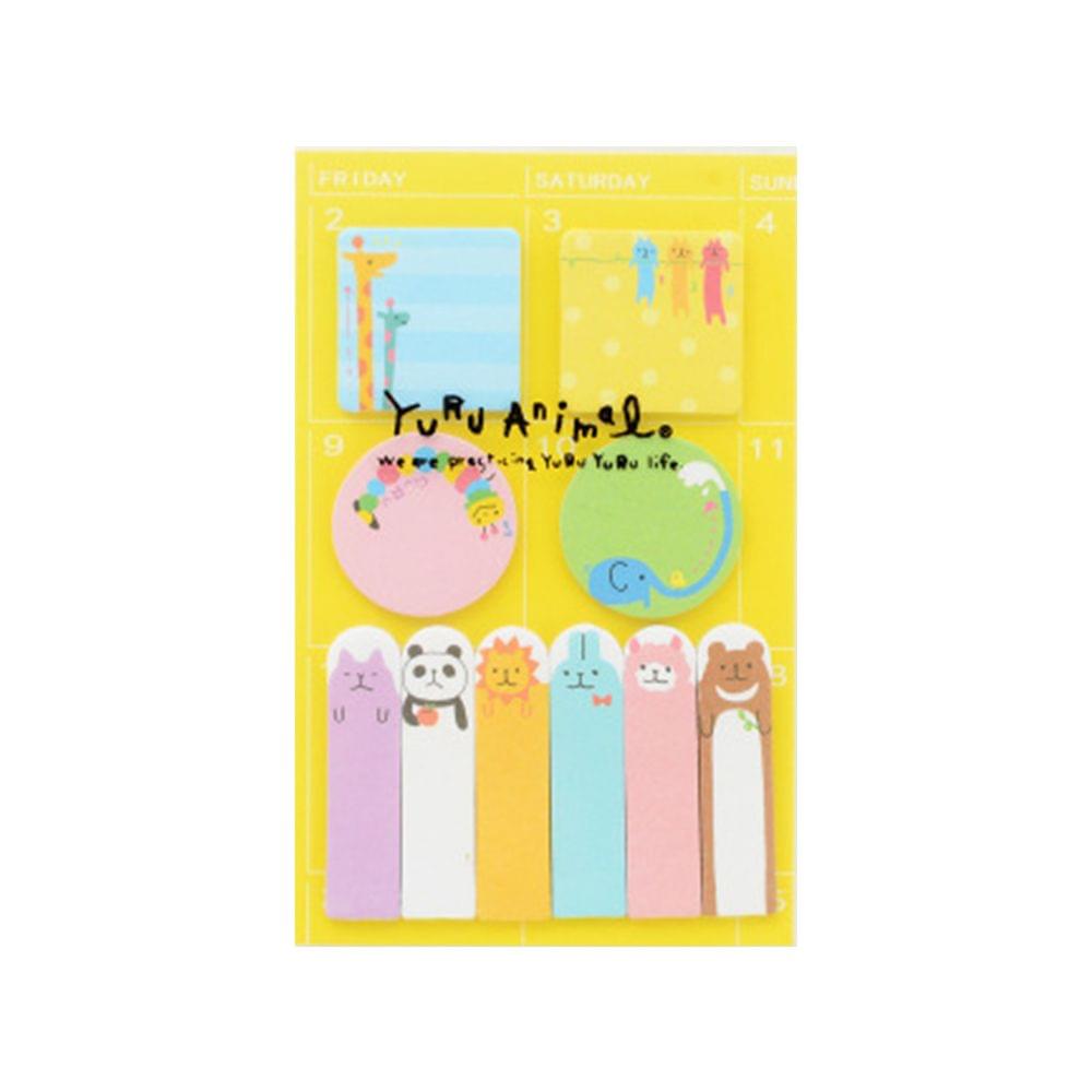 Cute Cartoon Animal Sticky Notes Self Adhesive Week Plan - Style 4