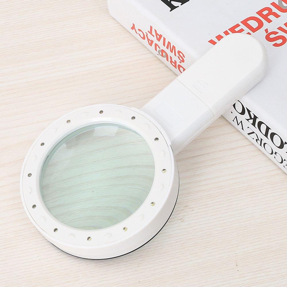 Handheld Magnifier Magnifying Glass Lens 30X with 12 LED