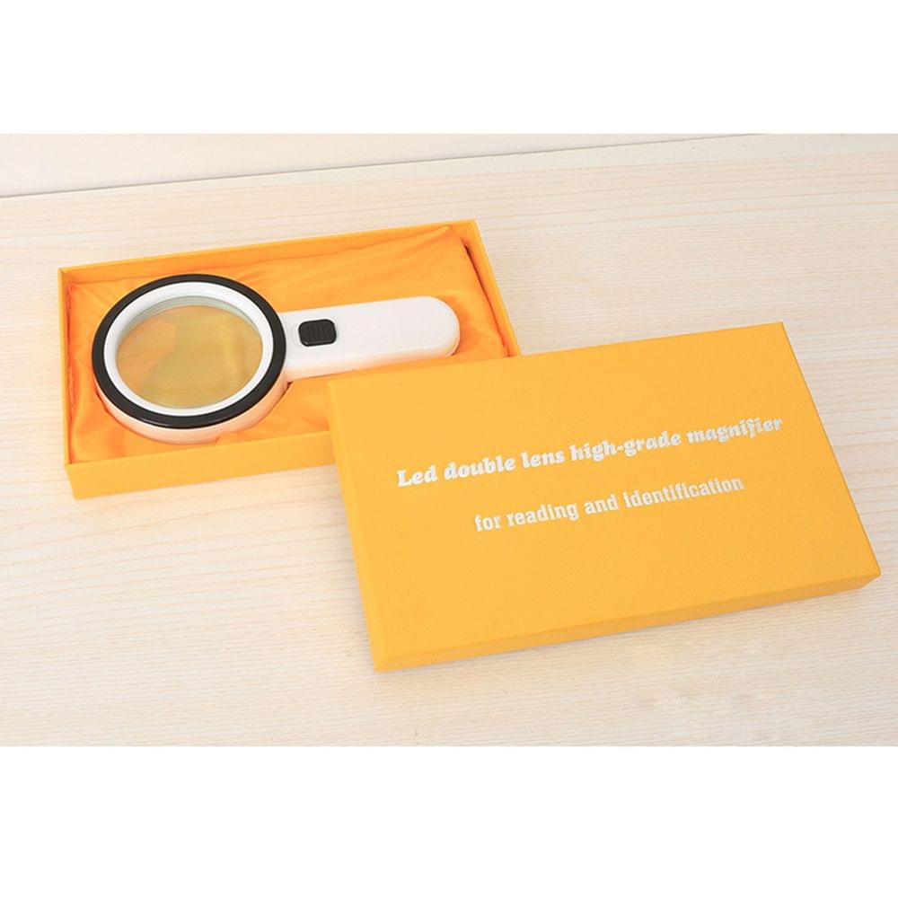 Handheld Magnifier Magnifying Glass Lens 30X with 12 LED