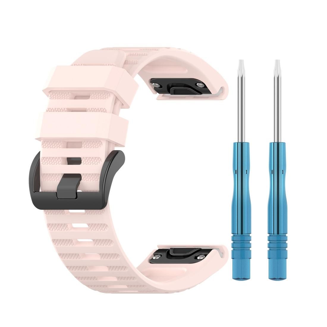 For Garmin Fenix 6 22mm Smart Watch Quick Release Silicon Wrist Strap Watchband (Style2)