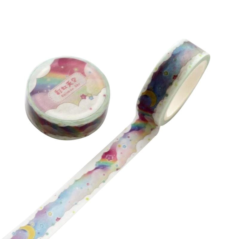 2 PCS 1.5cm Wide Cartoon DIY Scrapbooking Sticker Label Masking Tape (Style6)