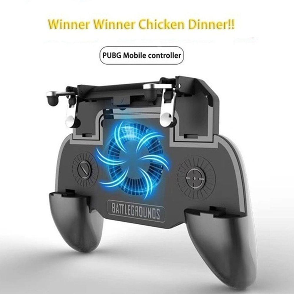 3 in 1 Mobile Gaming GamePad with Cooler Cooling Fan with - 2