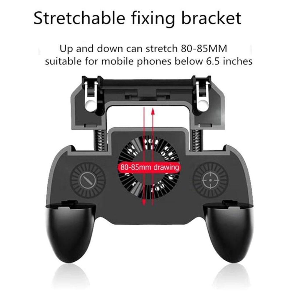 3 in 1 Mobile Gaming GamePad with Cooler Cooling Fan with - 2