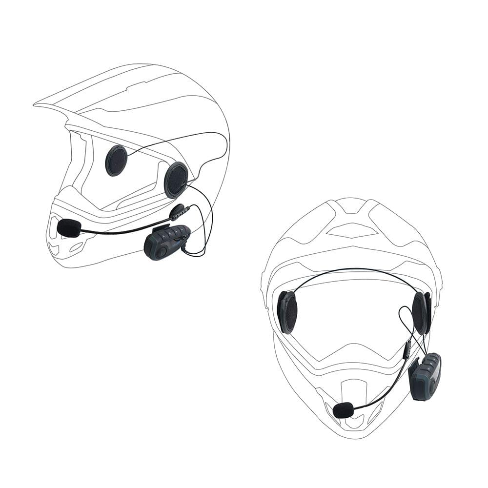 V8 Wireless Bike Helmet Headphone Intercom NFC Bluetooth