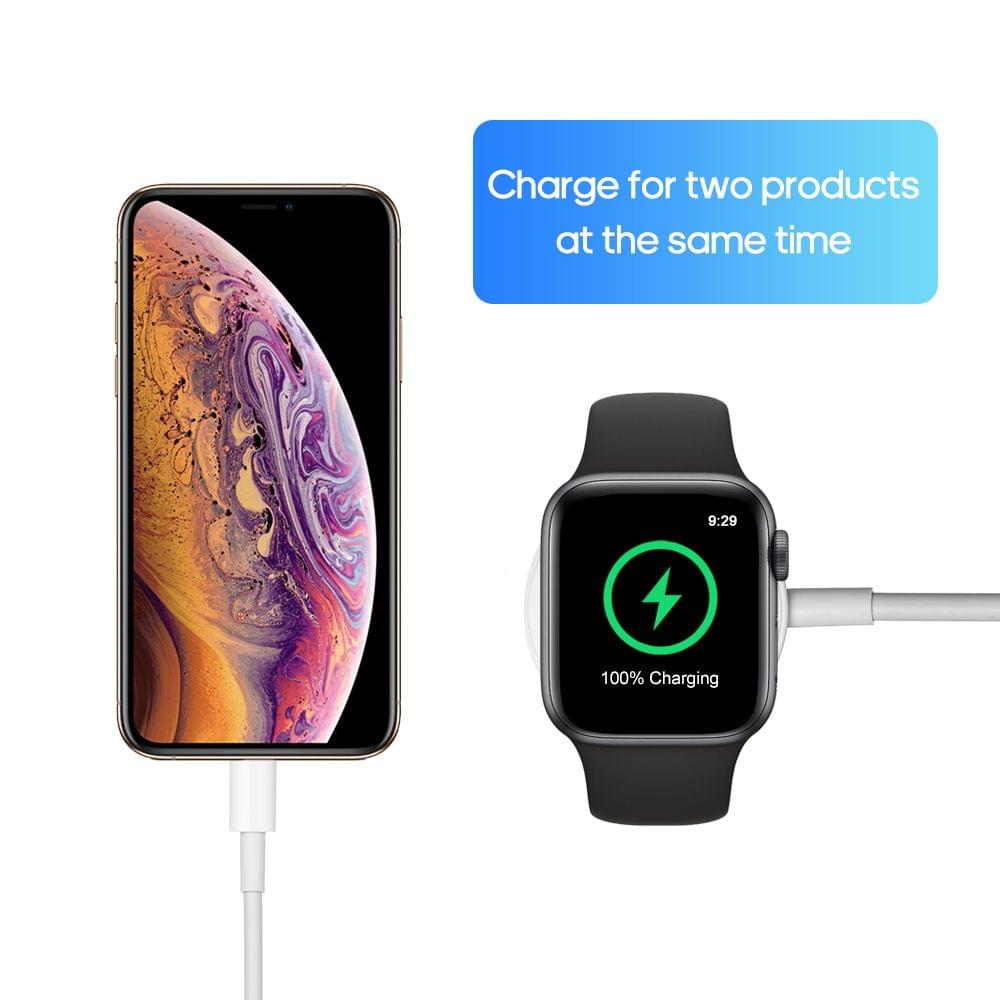 2-in-1 Charging Cable for  I- watch and I-phone Charginng