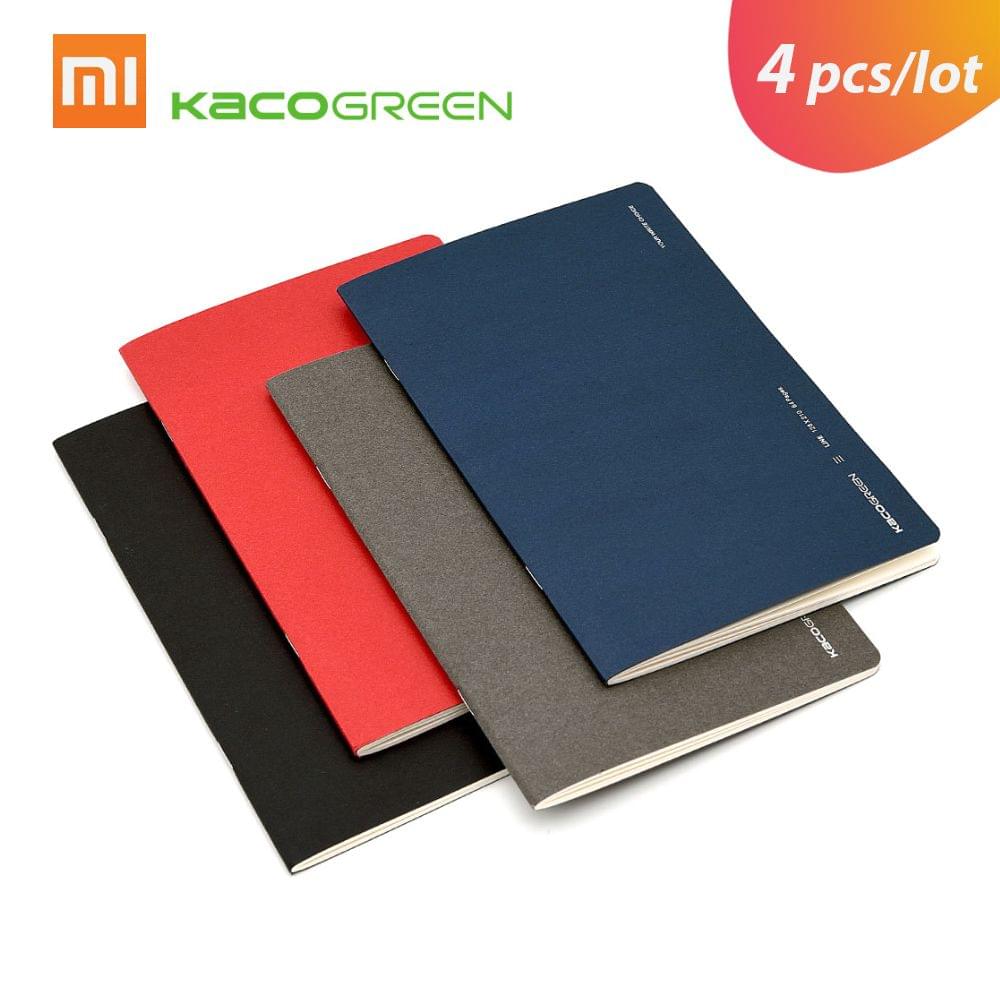 4pcs/lot Xiaomi Kaco Paper Notebook Diary Notepad Gift for - 4 pcs