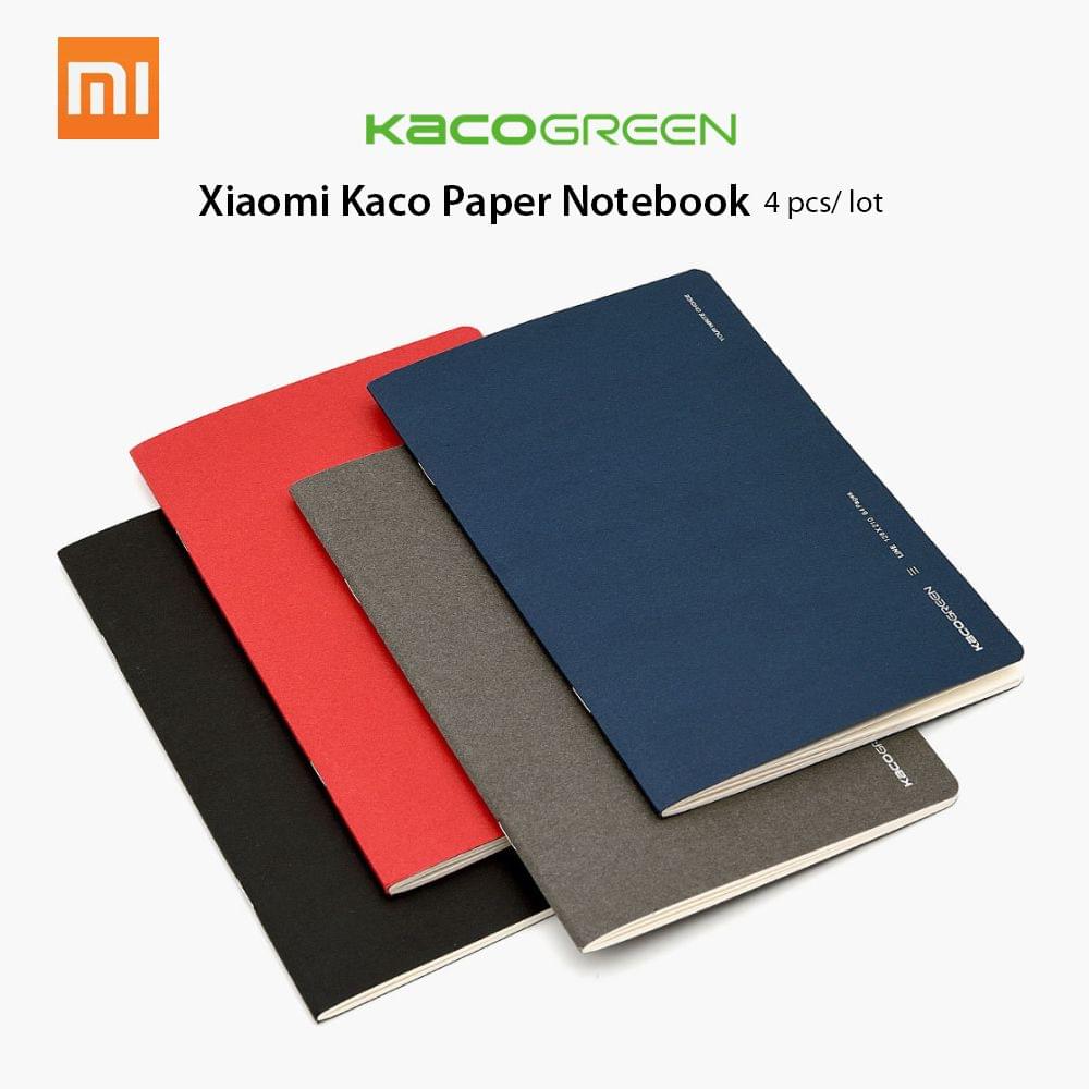 4pcs/lot Xiaomi Kaco Paper Notebook Diary Notepad Gift for - 4 pcs