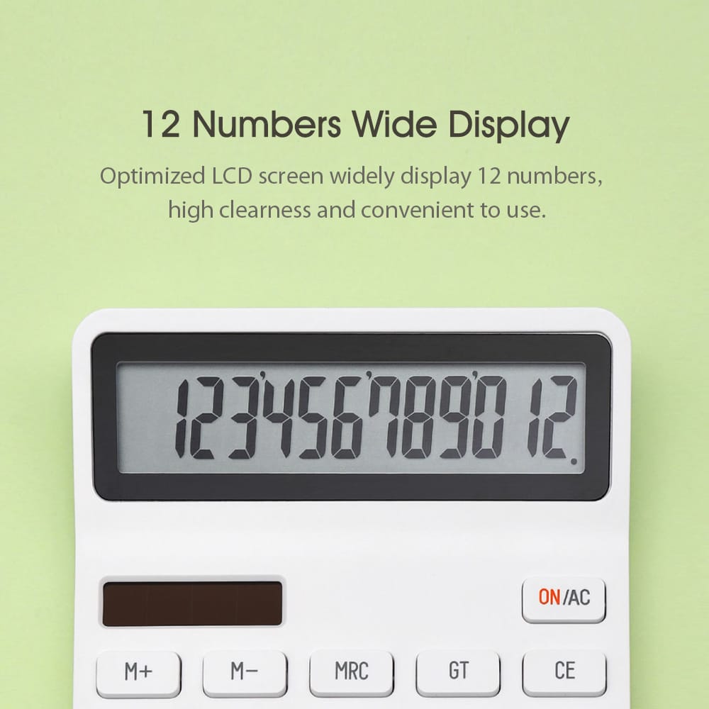 Xiaomi Youpin KACO LEMO Desktop Calculator Photoelectric