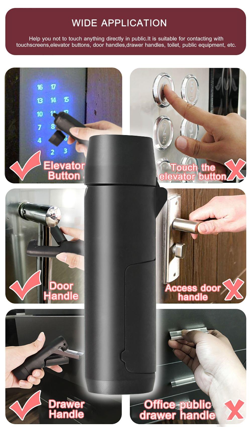 Upgraded Non-contact Safety Door Opener Portable Press Key