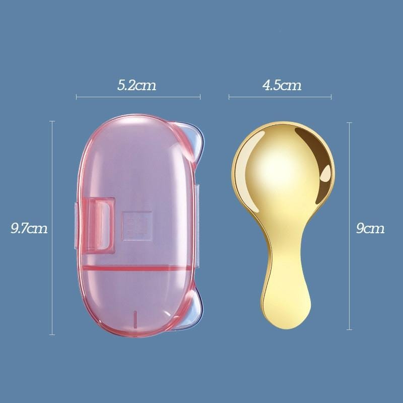2 PCS 304 Stainless Steel Spoon Dessert Ice Cream Coffee Spoon Children Spoon