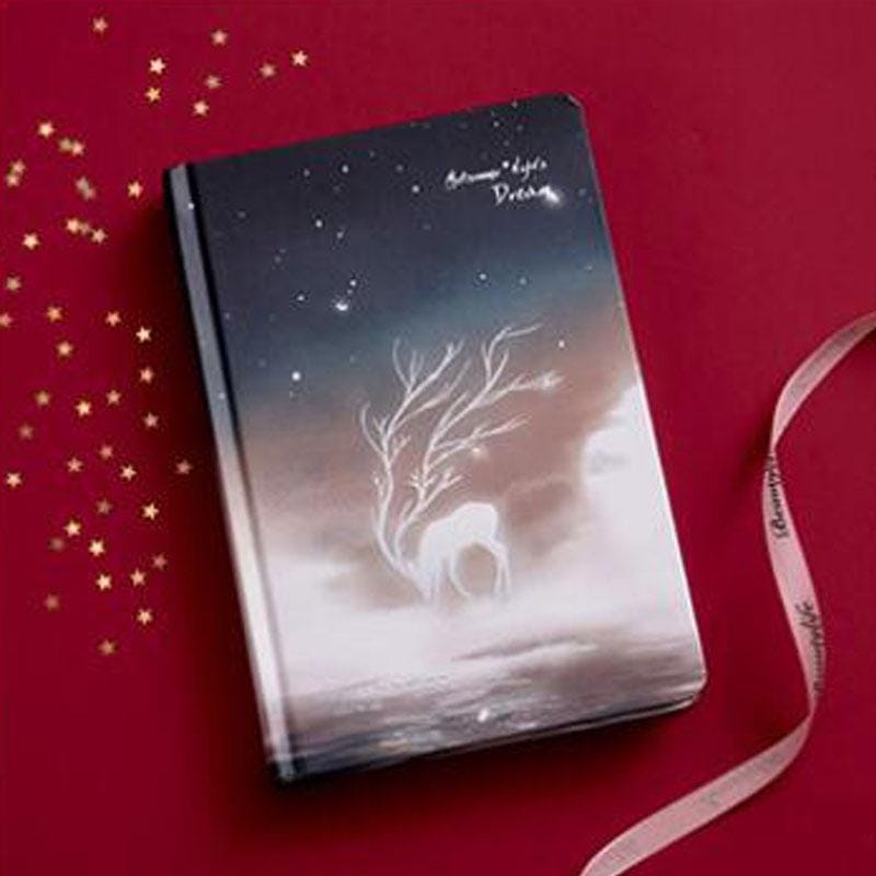 2 PCS Starry Luminous Hand Ledger Simple Coloring Page Hand-painted Notebook, Size: A5 (0313C-Cloud)