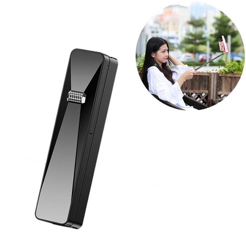 CYKE M2 Mini Integrated Storage Wired Control Selfie Stick for Mobile Phones under 6 inch, with Fill Light (Black)