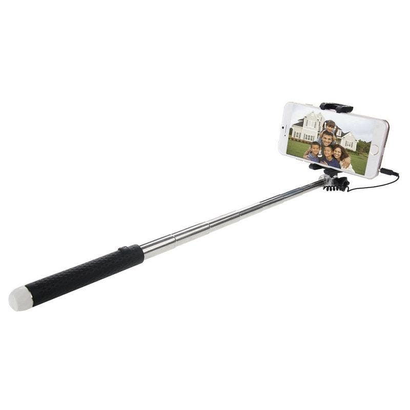 HAWEEL Mini Multifunction Wire Controlled Extendable Selfie Stick Monopod, For iPhone, Galaxy, Huawei, Xiaomi, HTC, Sony, Google and other Smartphones of Android or iOS (Green)