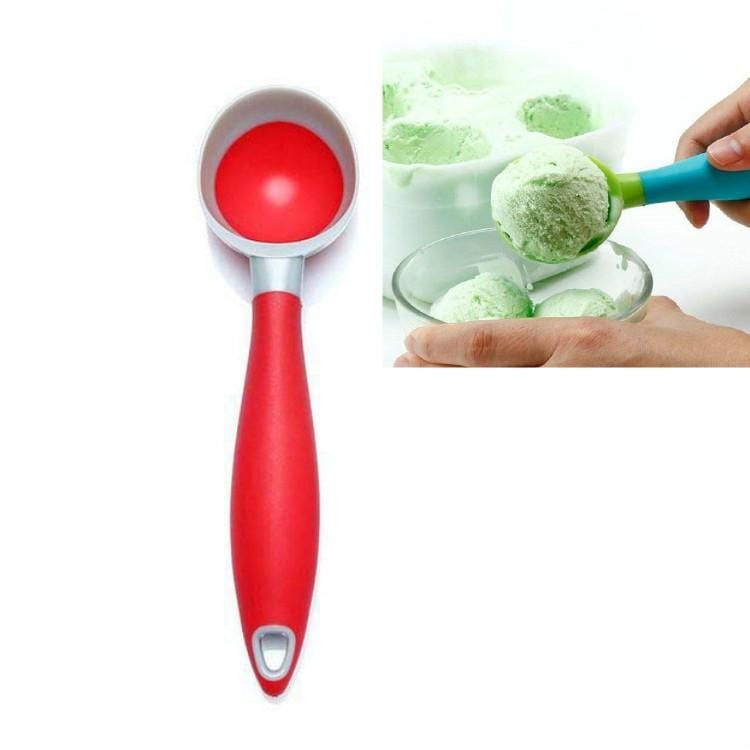7 PCS Creative Ice Cream Spoon Watermelon Fruit Digging Spoon (Red)