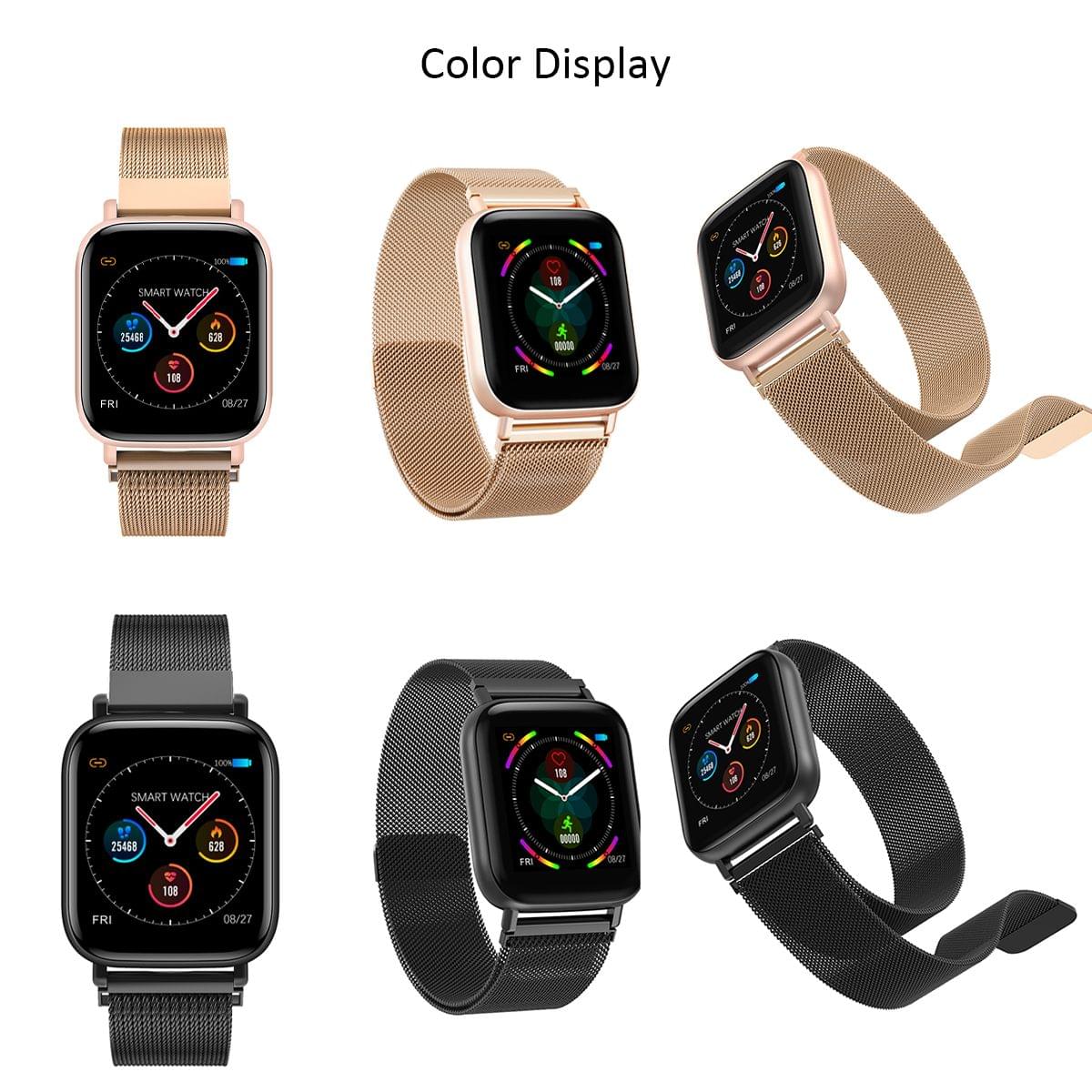 Smart Watch Men Women Full Touch Colorful Screen Silicone