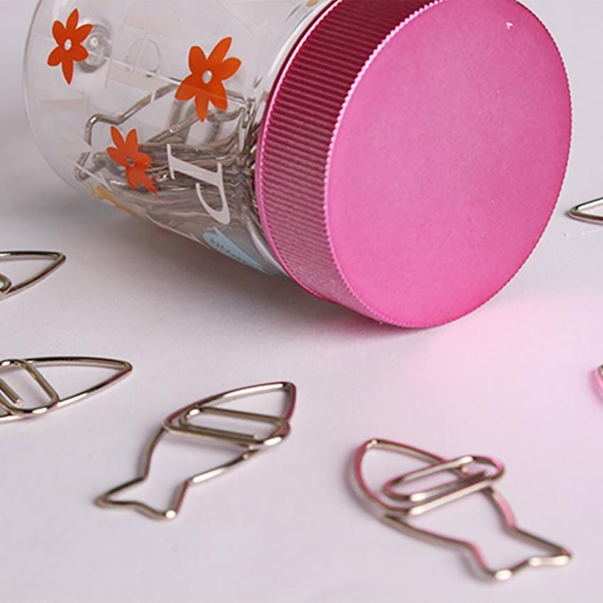 3 Sets Fish Shaped Paper Clip Documents Files Classified Clip Office Supply