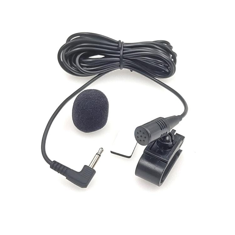 ZJ025MR Stick-on Clip-on Lavalier Mono Microphone for Car GPS / Bluetooth Enabled Audio DVD External Mic, Cable Length: 3m, 90 Degree Elbow 2.5mm Jack