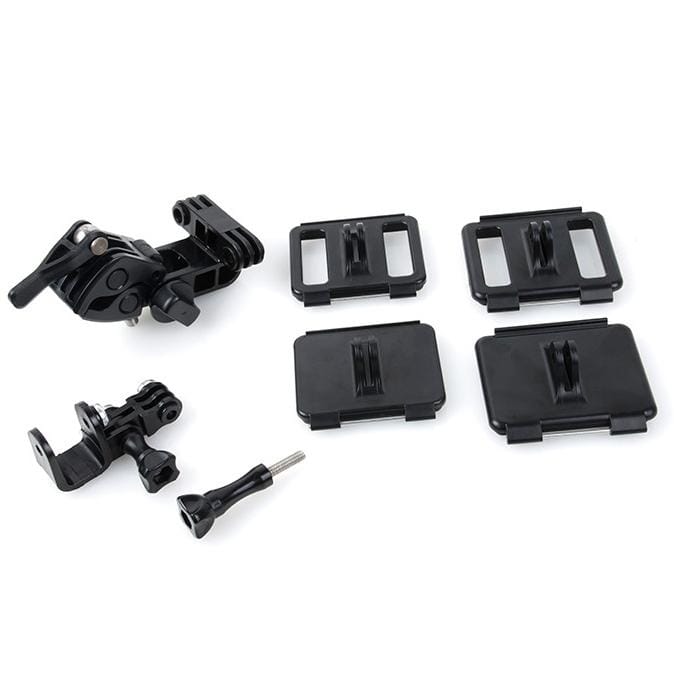 TMC HR259 Universal Retaining Clip Mount Set for GoPro NEW HERO / HERO7 /6 /5 /5 Session /4 Session /4 /3+ /3 /2 /1, Xiaoyi and Other Action Cameras