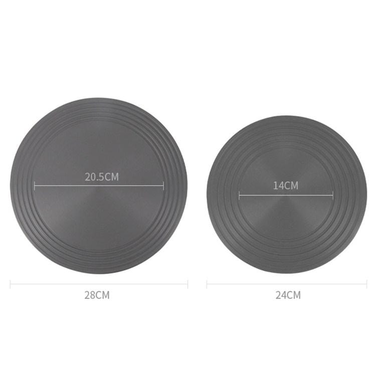 Gas Stove Heat-conducting Plate Kitchen Fast Defrosting Plate Pot Anti-burning Black Heat-conducting Plate, Size:28cm