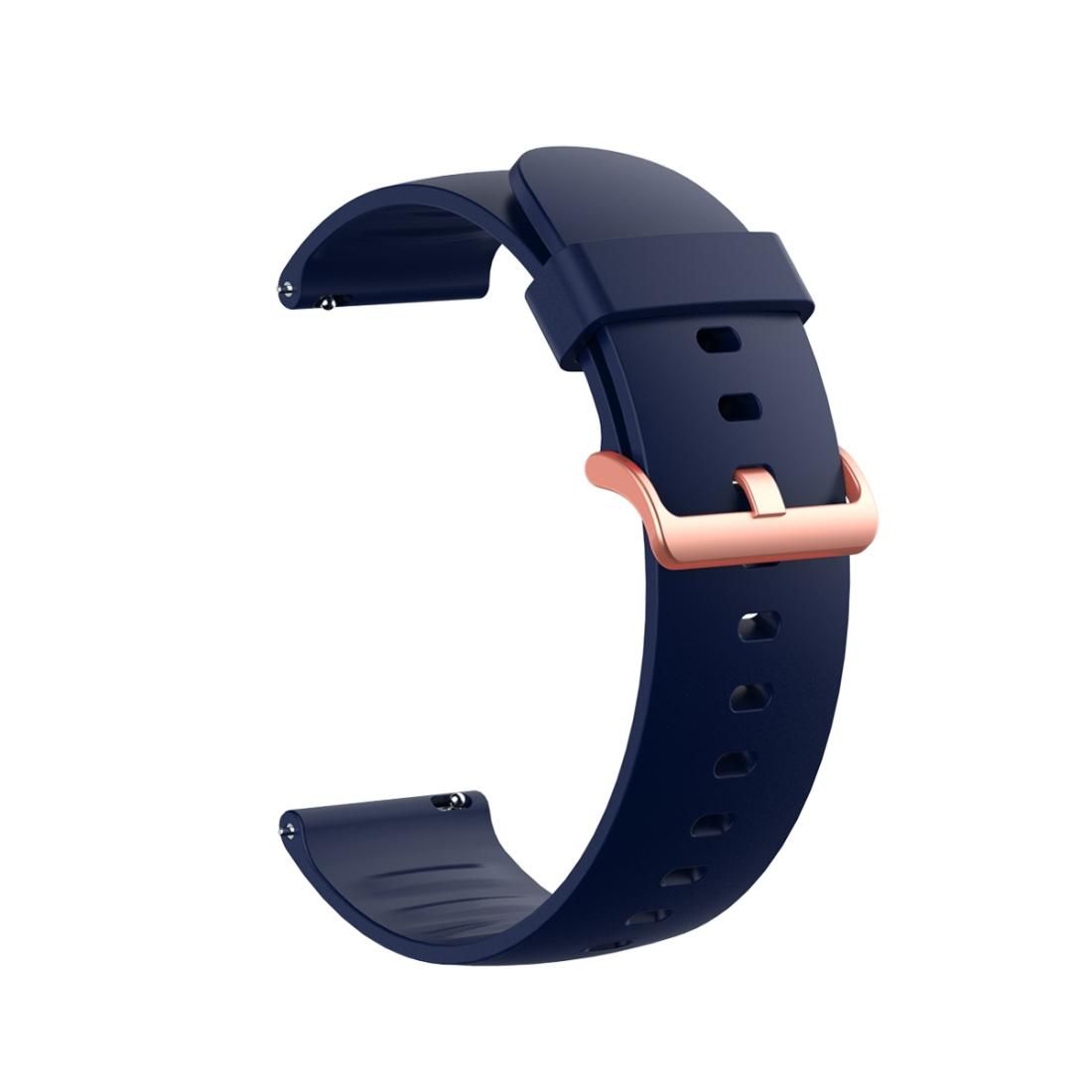 22MM For Xiaomi Watch Color Smart Sports Color Silicone Replacement Strap (Midnight blue)