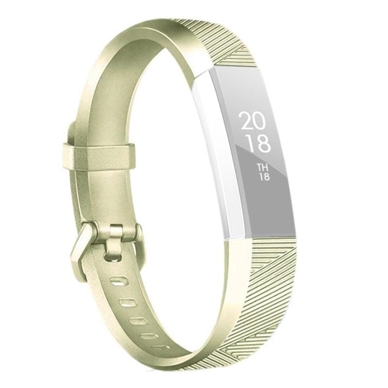 For Fitbit Alta / Alta HR Metal-color Watch Strap Belt Buckle Watchband (Gold)