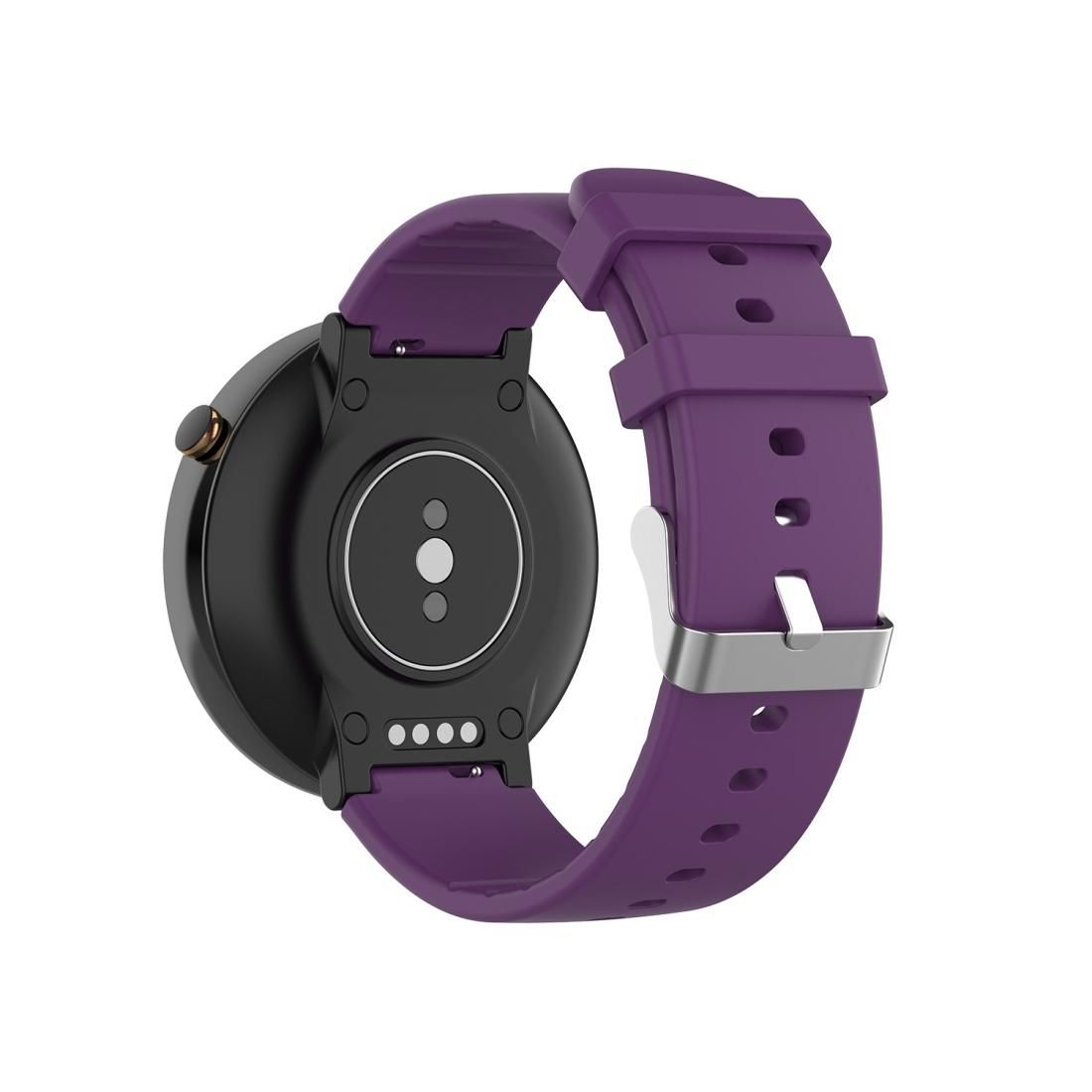 For Huami Amazfit 2/A1807 Silicone Watch Strap & Just Buckle (Purple)