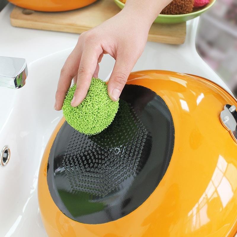 2 Pack Color Kitchen Clean Ball (Green)