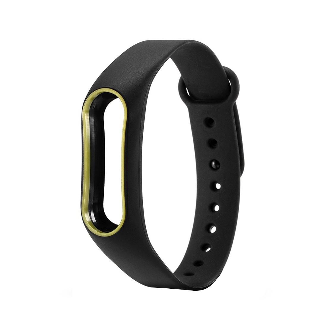 For Xiaomi Mi Band 2 Colorful Silicone Wrist Strap, Watch Band,Host not Included (Black)